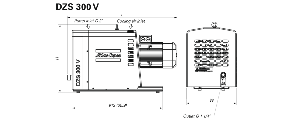 DZS 300 V爪式真空泵